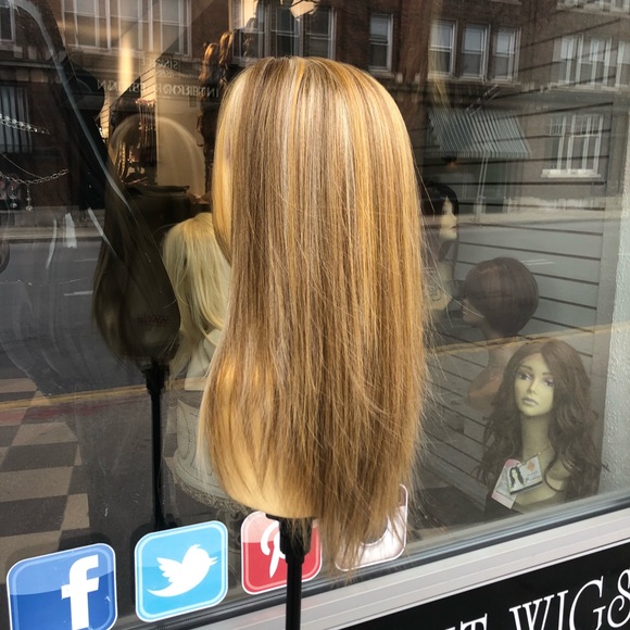 Wig blonde human hair blende swisslace lacefront - Picture 6 of 8